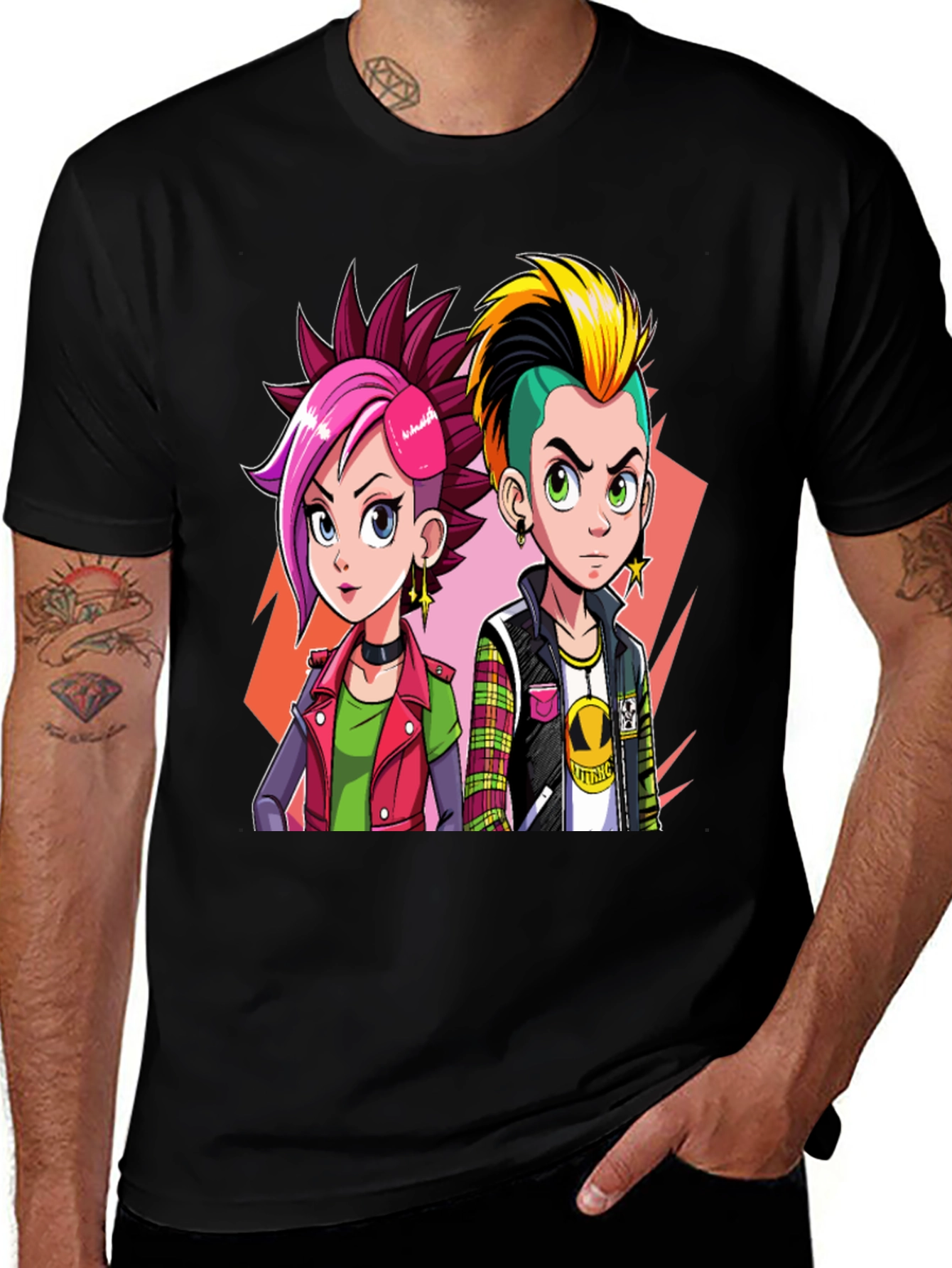 Variant 22 of Punk Cartoon T-Shirt - Edgy Style