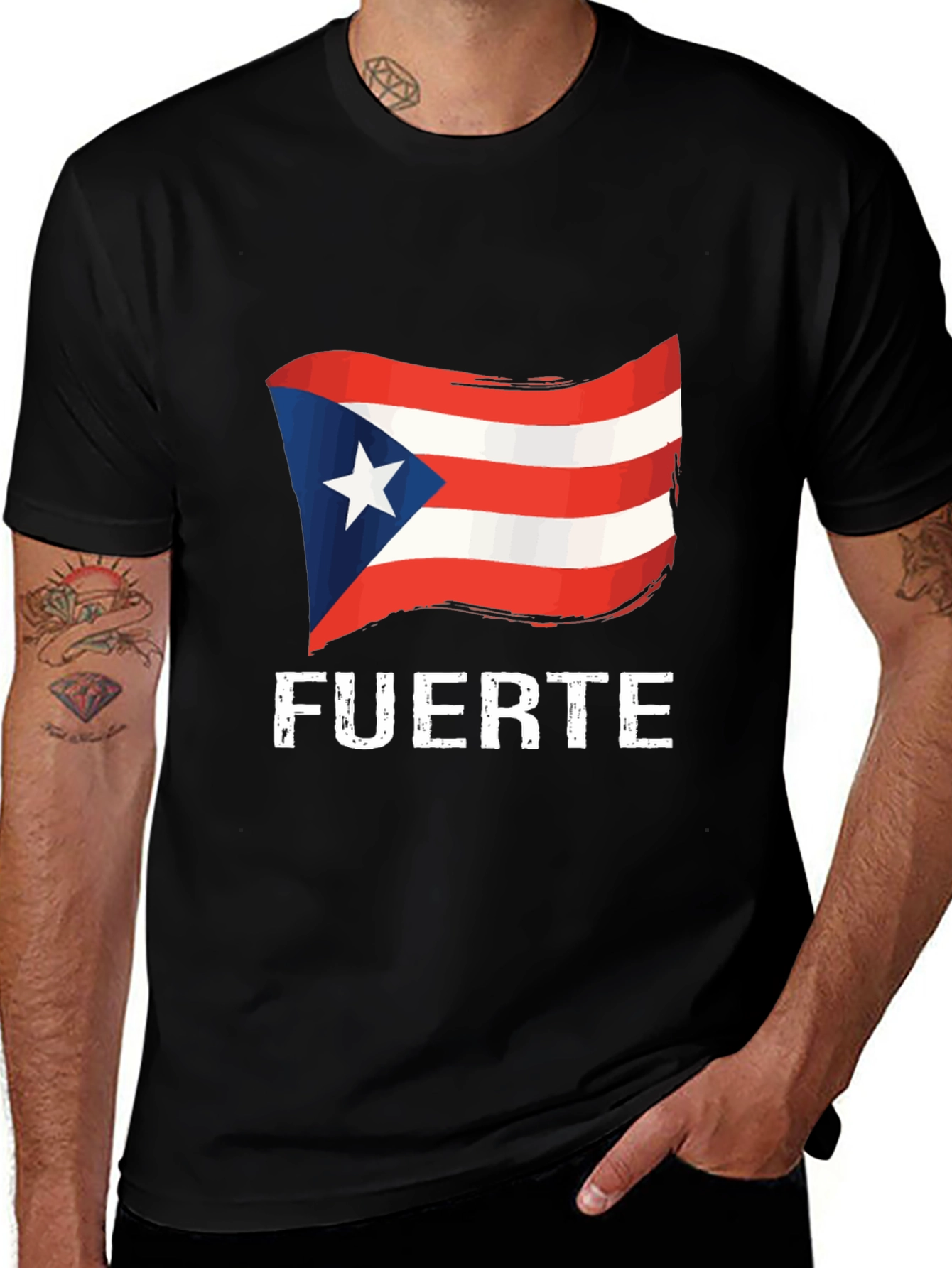 Fuerte Puerto Rico Flag T-Shirt