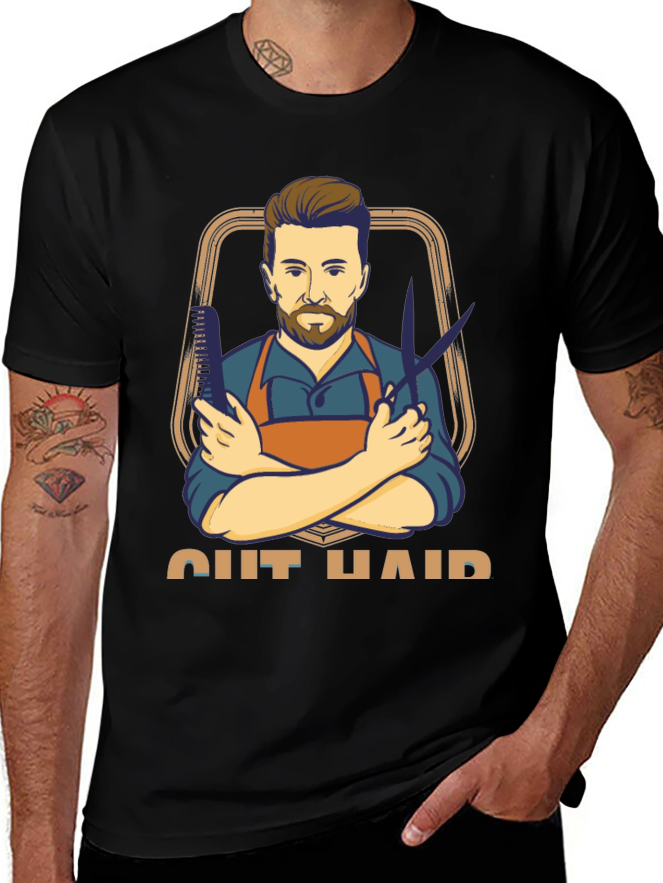 Barber Graphic T-Shirt - Hair Stylist Tee