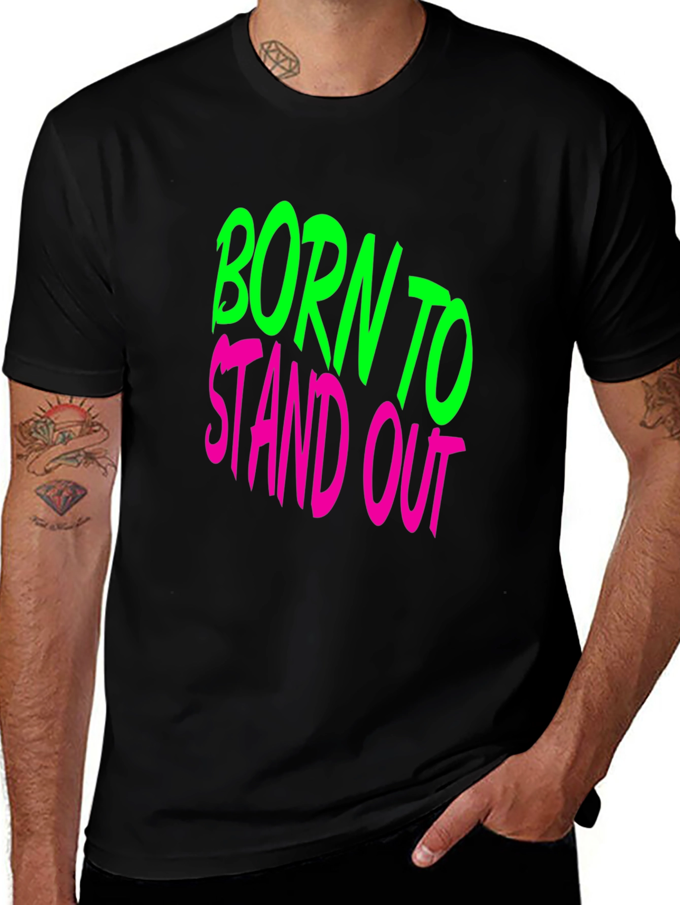 Variant 20 of Born to Stand Out Graphic T-Shirt