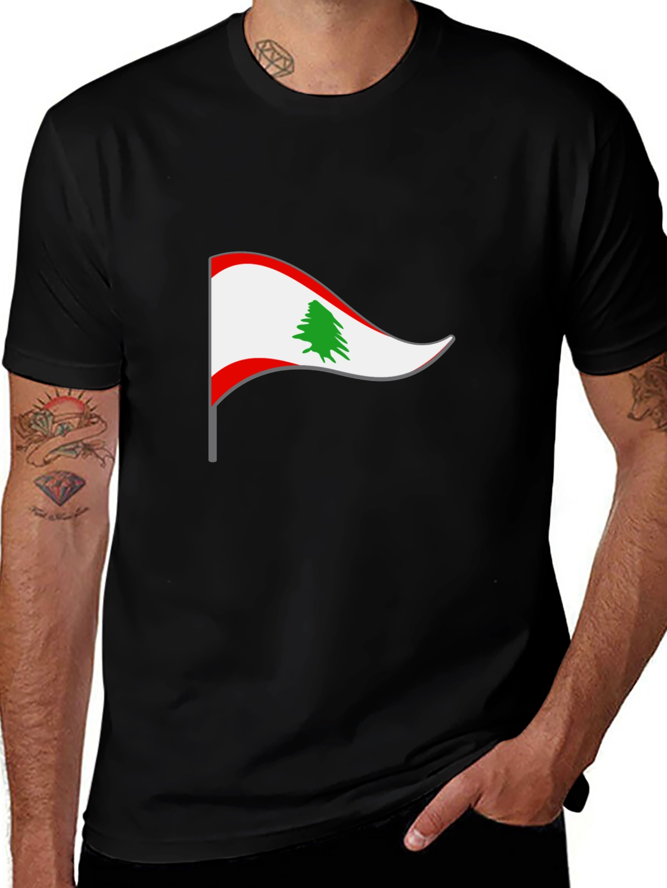 Lebanon Flag T-Shirt - Show Your Pride!