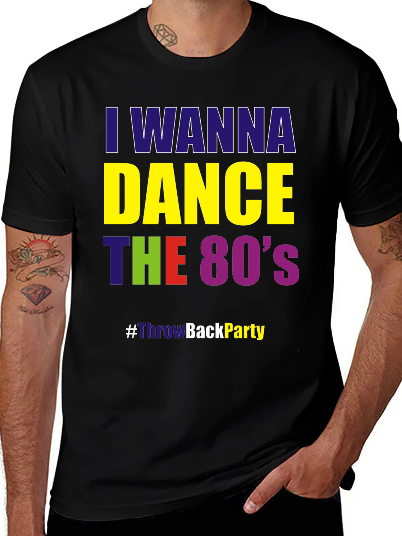 Variant 5 of I Wanna Dance the 80s Throwback Party T-Shirt