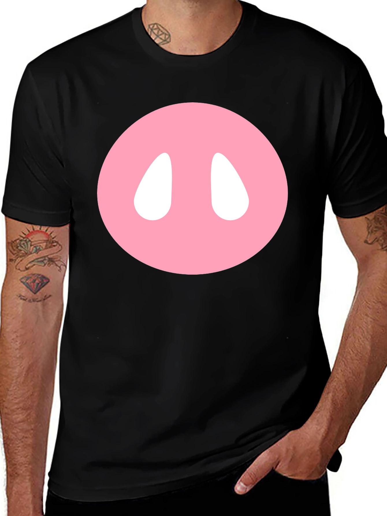 Variant 10 of Pig Snout T-Shirt - Cute Animal Nose Tee
