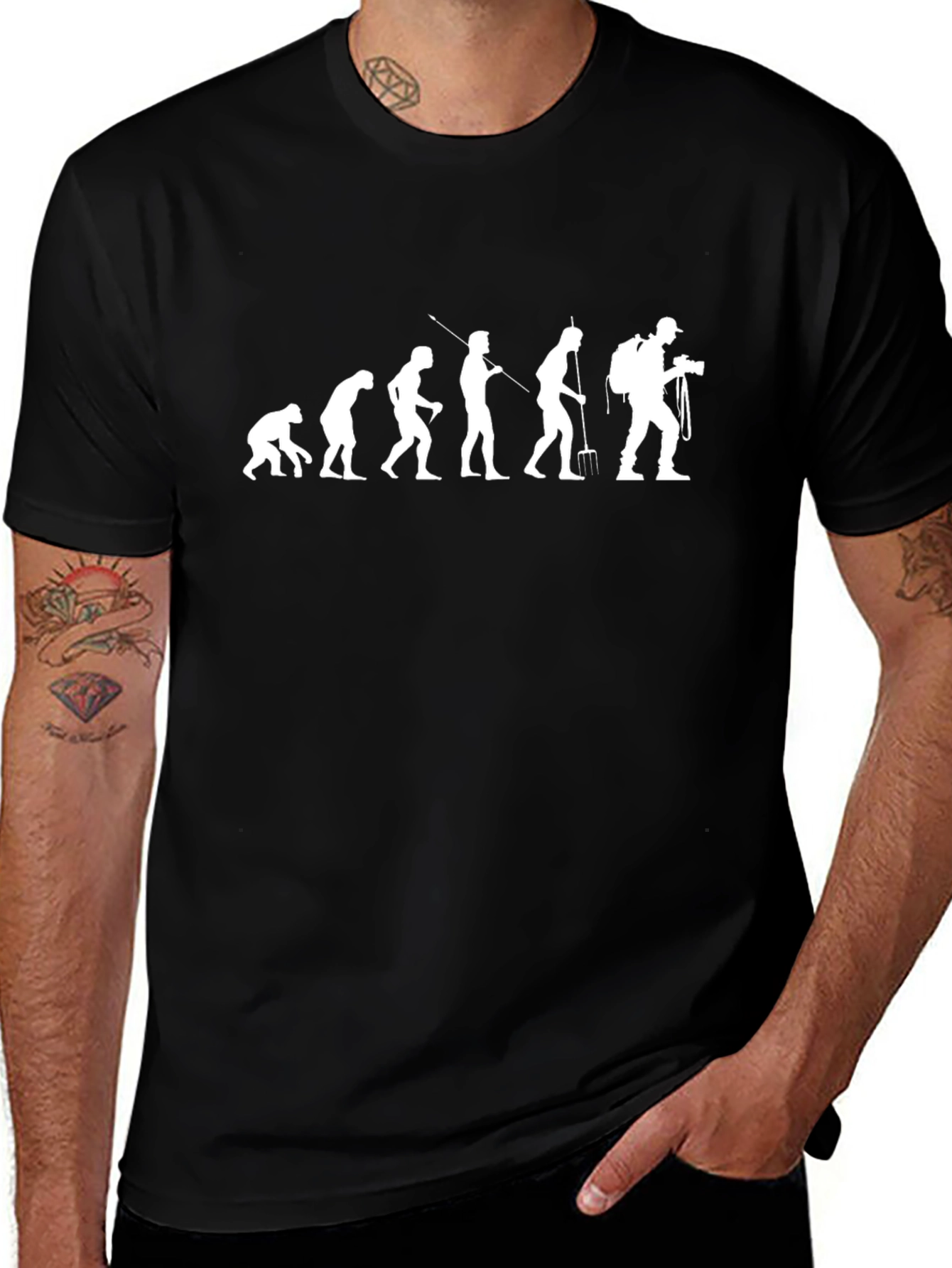 Evolution of Man T-Shirt - Black