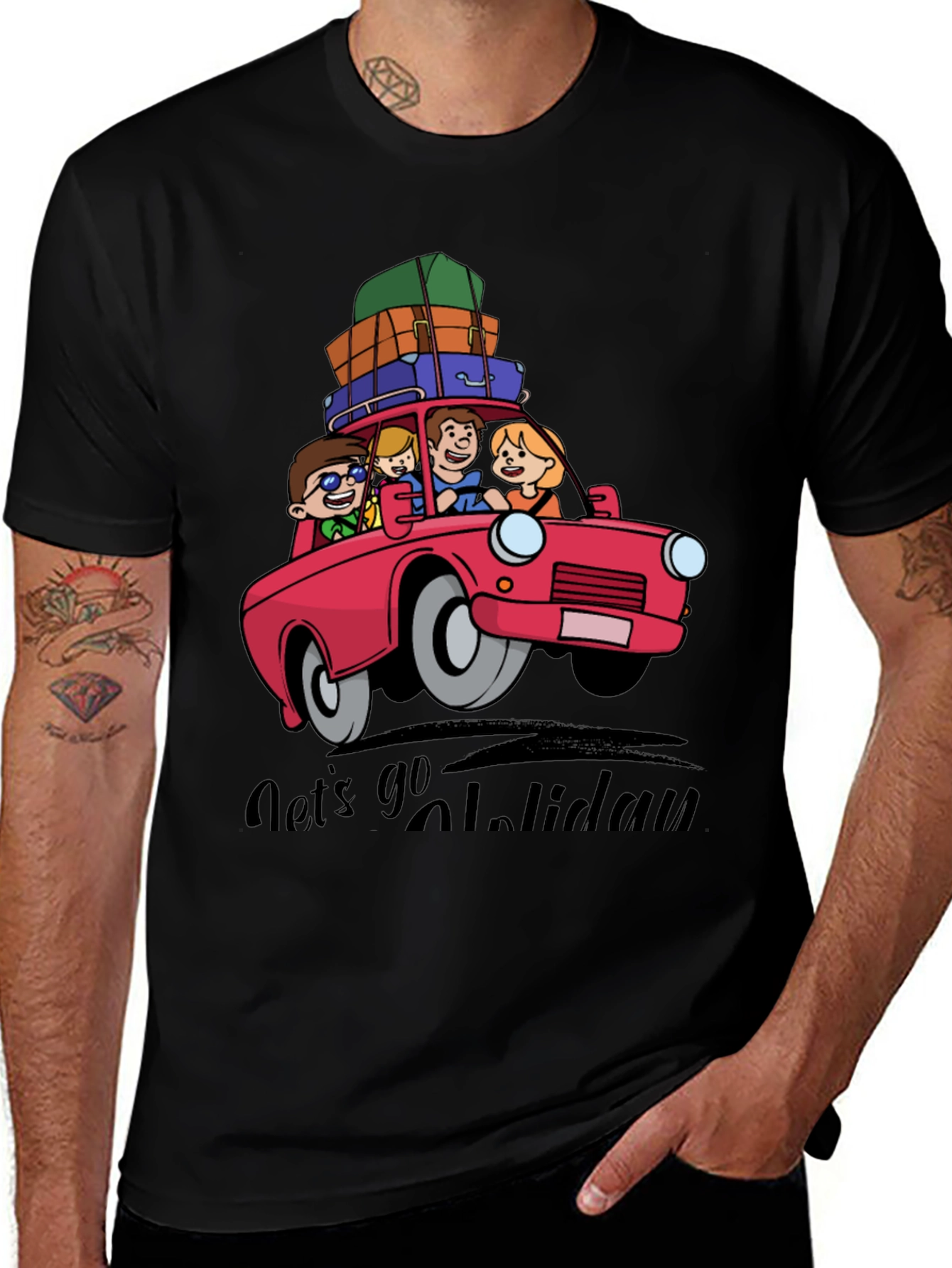 Variant 4 of Family Holiday Road Trip T-Shirt