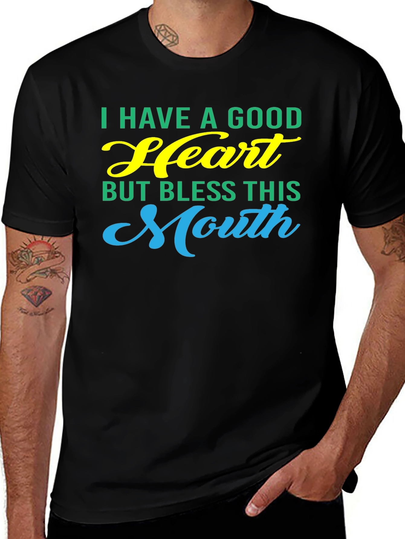 Variant 11 of Good Heart Bless This Mouth Graphic Tee
