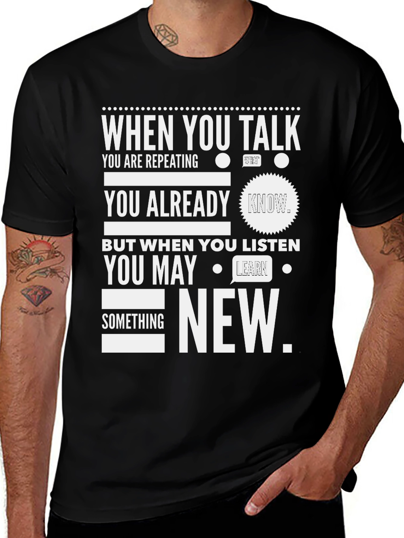 Variant 24 of When You Talk Listen New T-Shirt