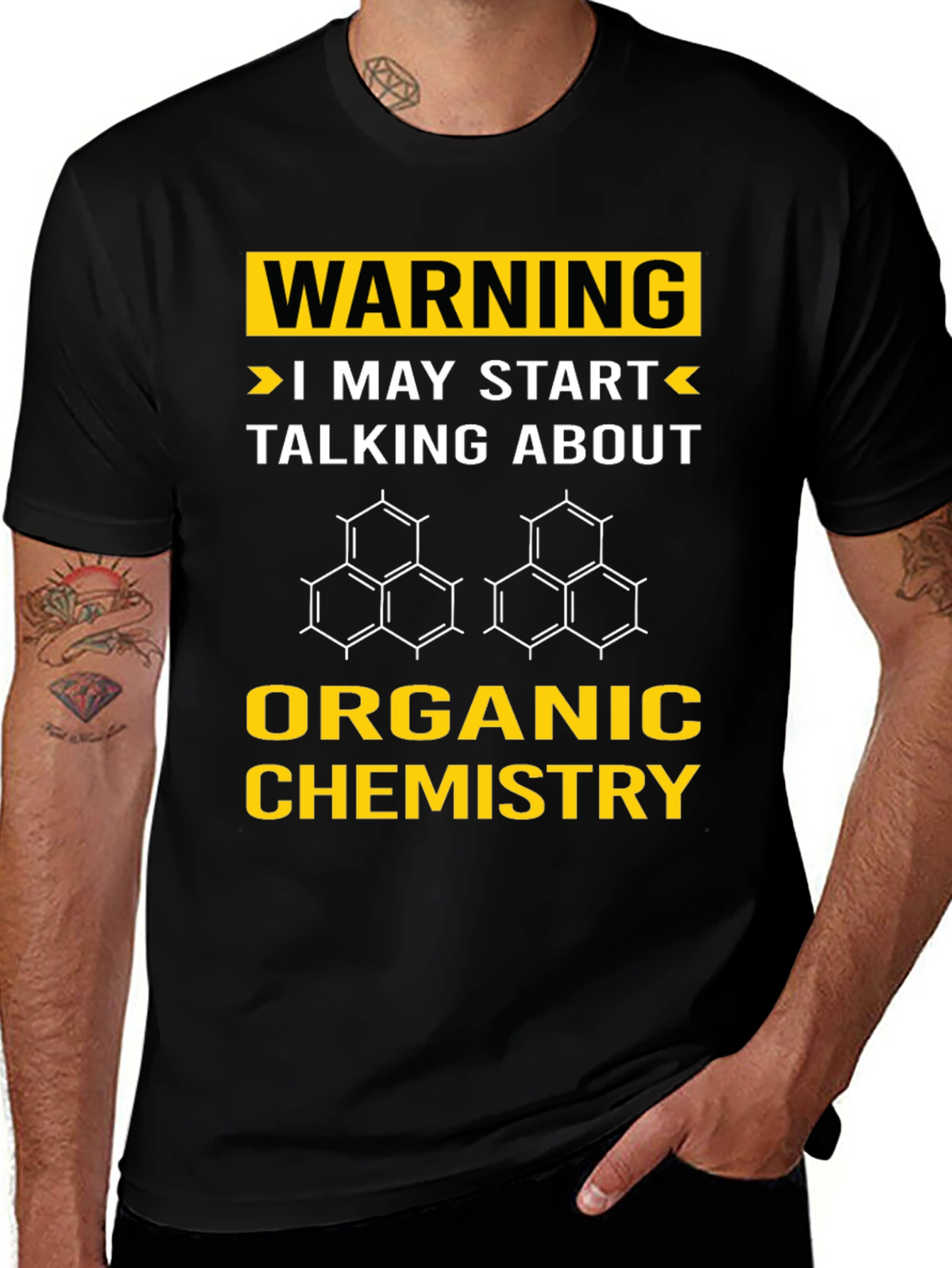 Variant 5 of Warning: May Start Talking Organic Chemistry T-Shirt