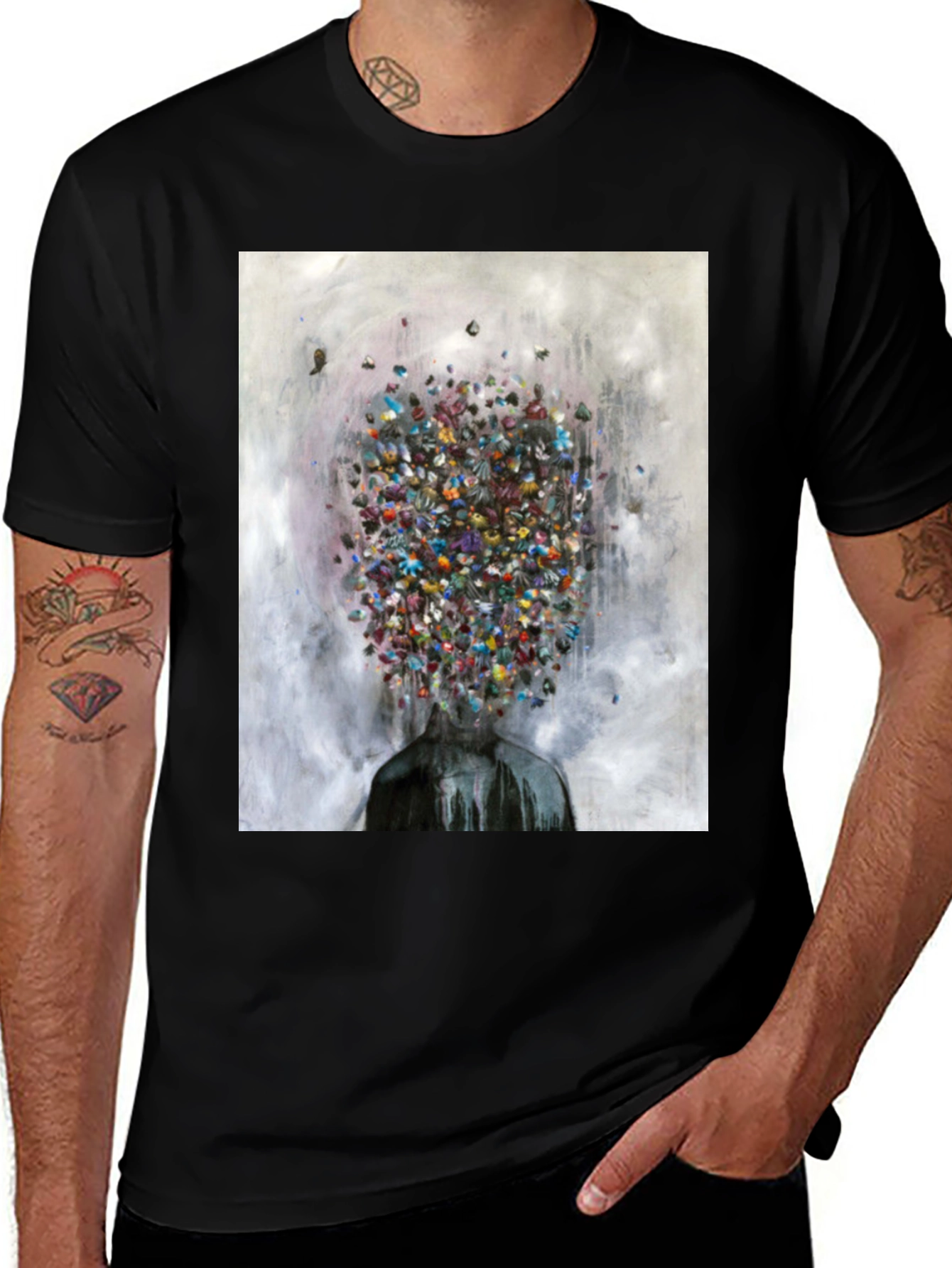 Variant 26 of Abstract Mind T-Shirt - Artistic Graphic Tee