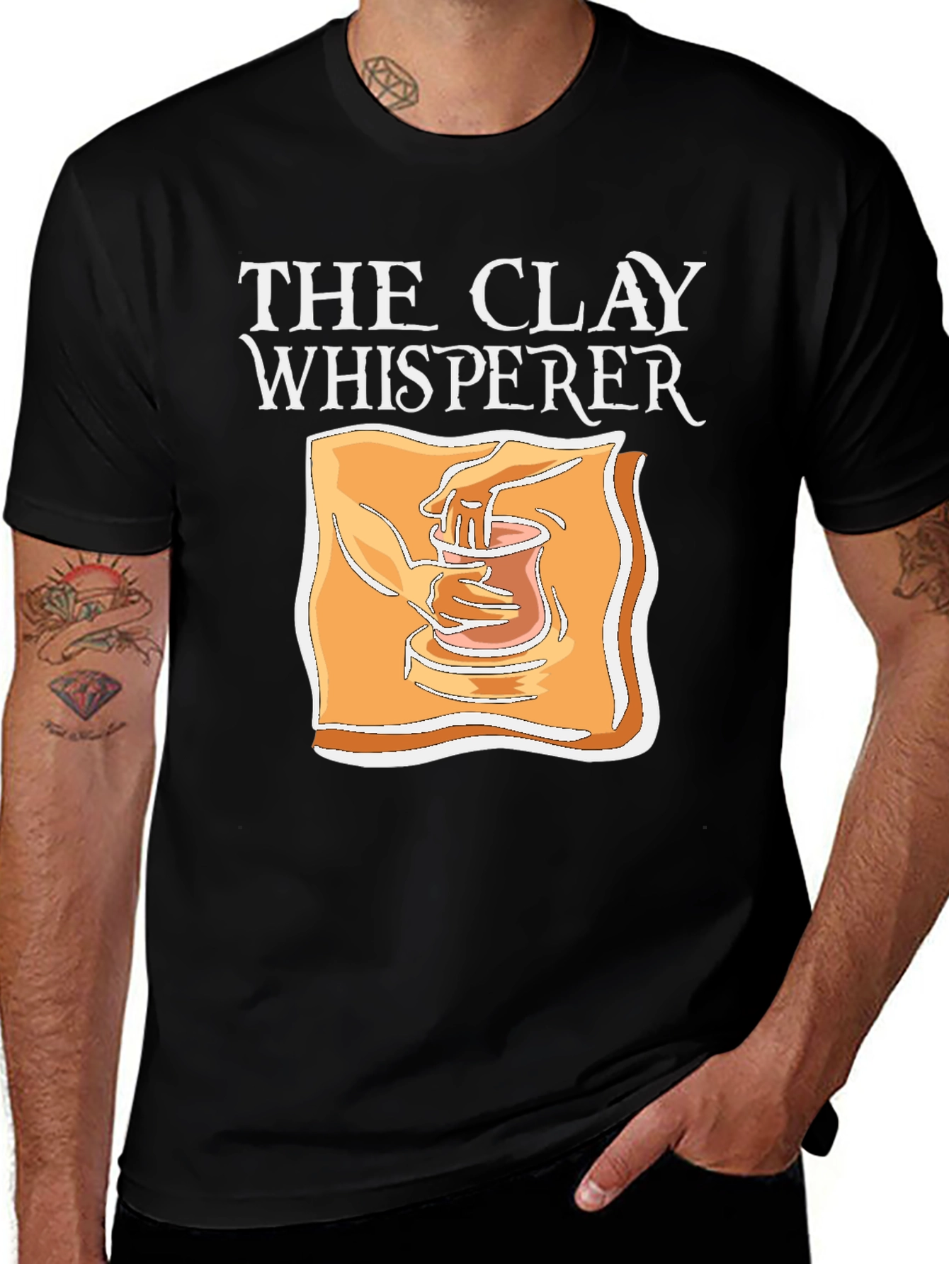 Variant 8 of The Clay Whisperer T-Shirt - Pottery Lover Tee
