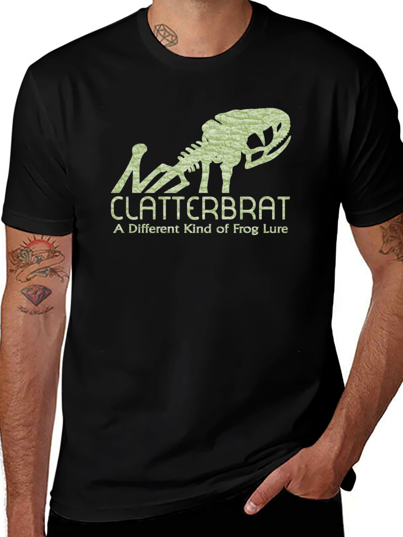 Variant 7 of Clatterbrat Frog Lure T-Shirt