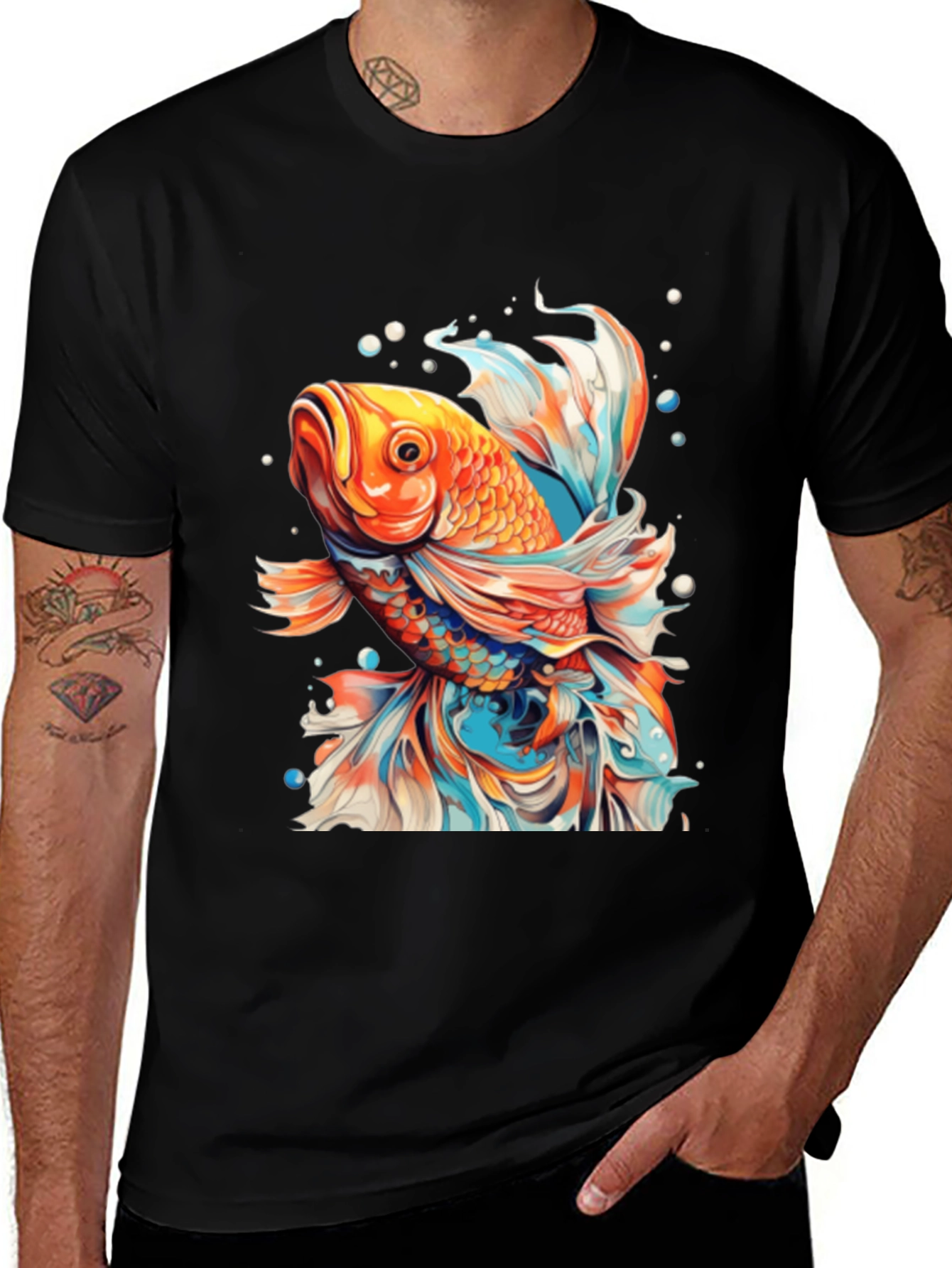 Variant 23 of Betta Fish Graphic Tee - Unique Design, Soft Cotton