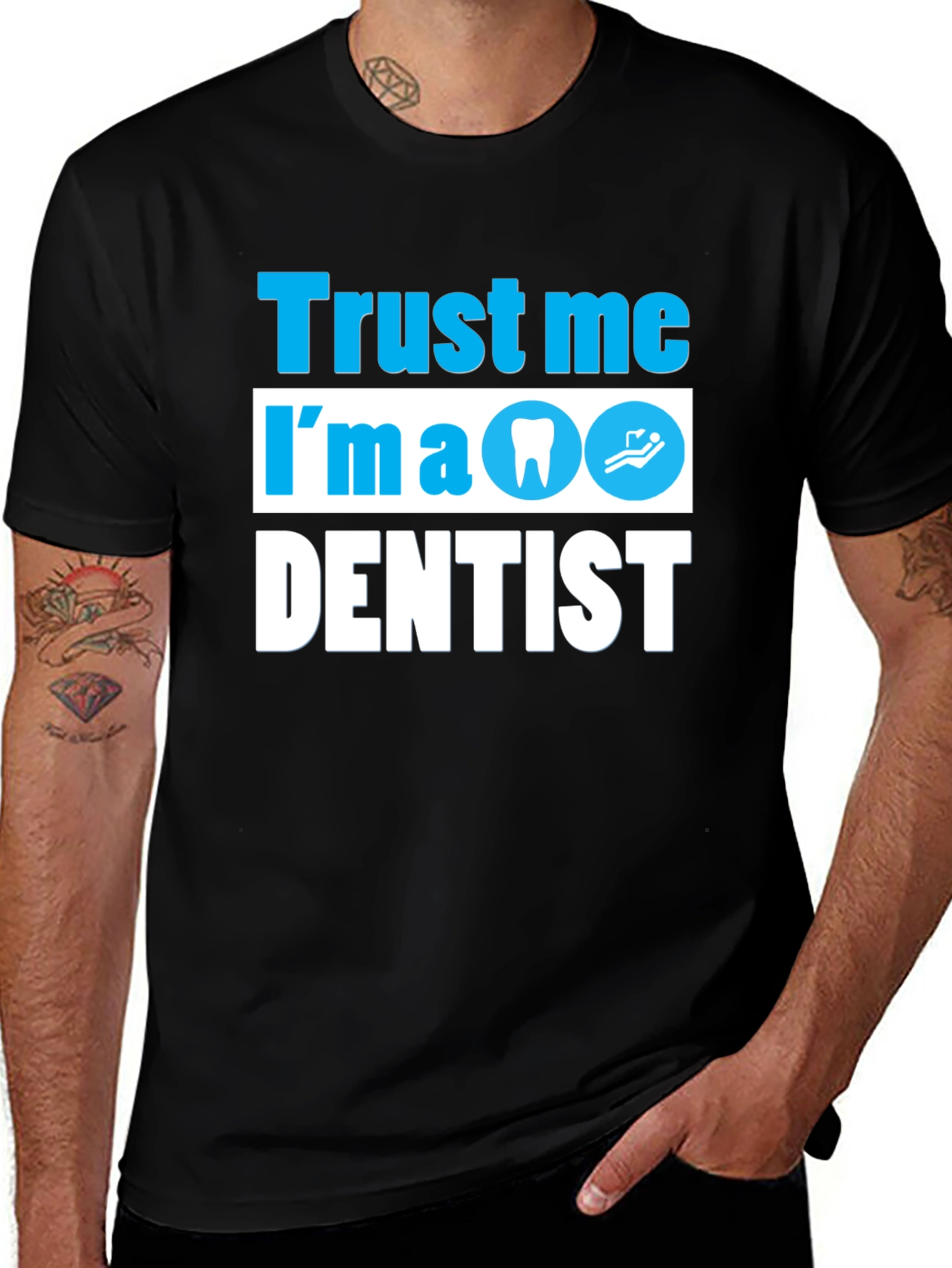 Variant 2 of Trust Me I'm a Dentist T-Shirt, Funny Dental Tee