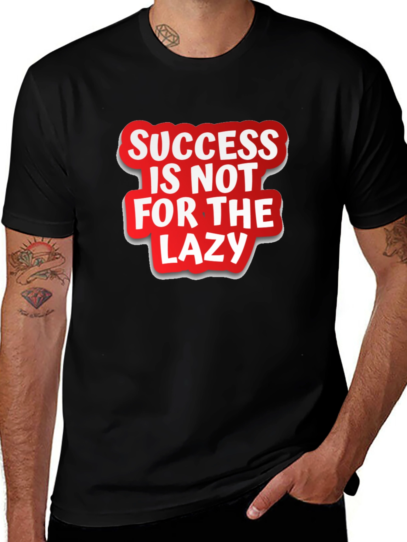 Black Success Is Not For The Lazy Graphic T-Shirt main image
