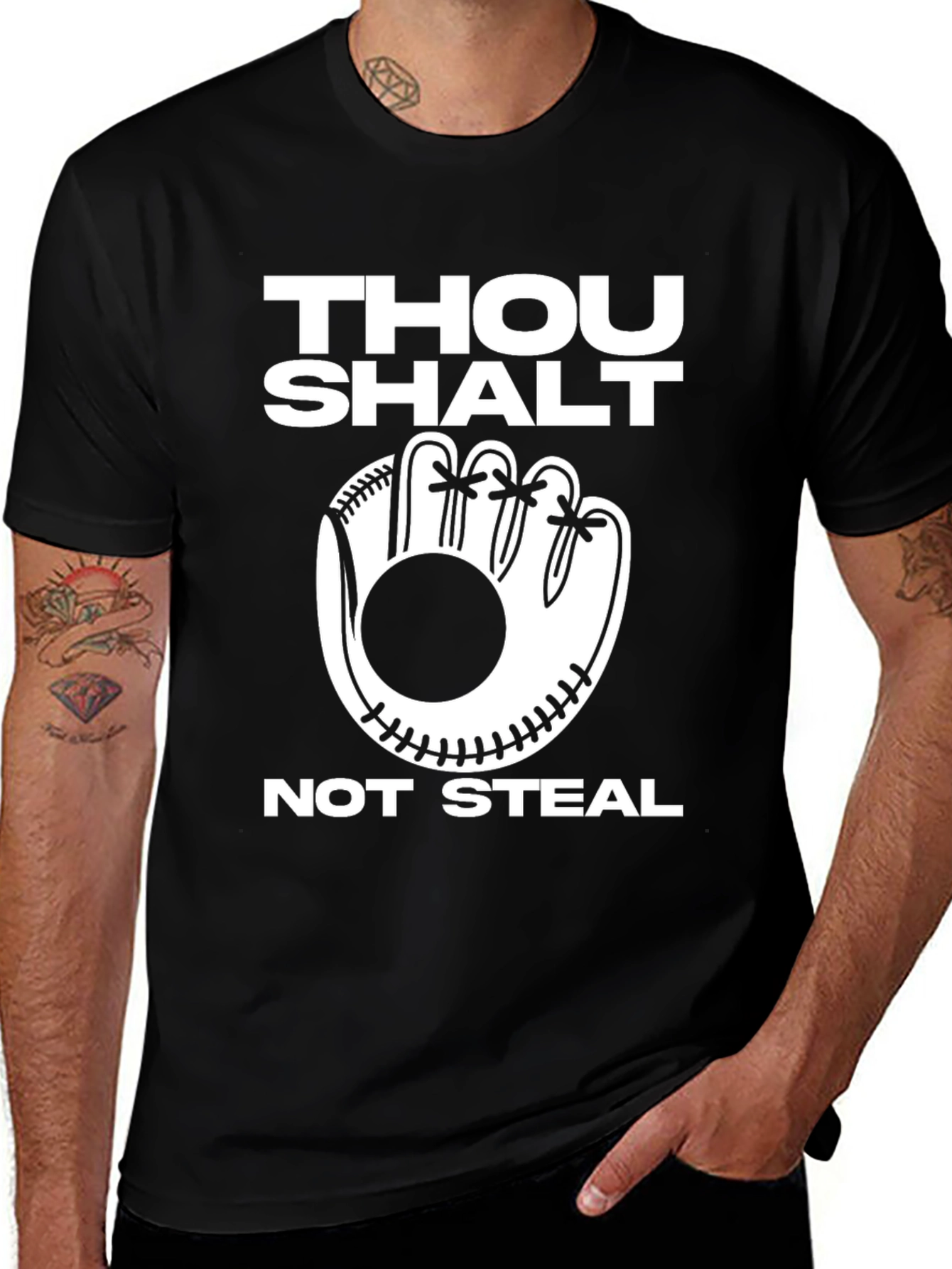 Thou Shalt Not Steal Baseball T-Shirt