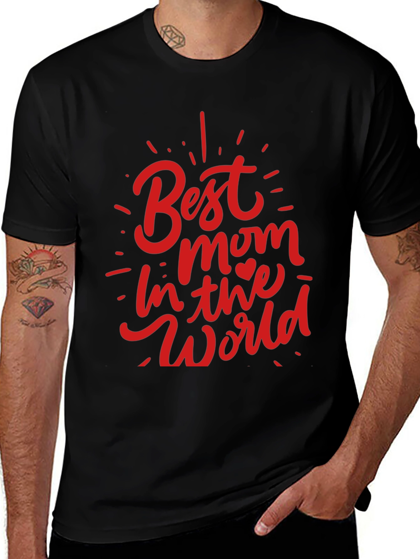 Variant 23 of Best Mom in the World Graphic Tee