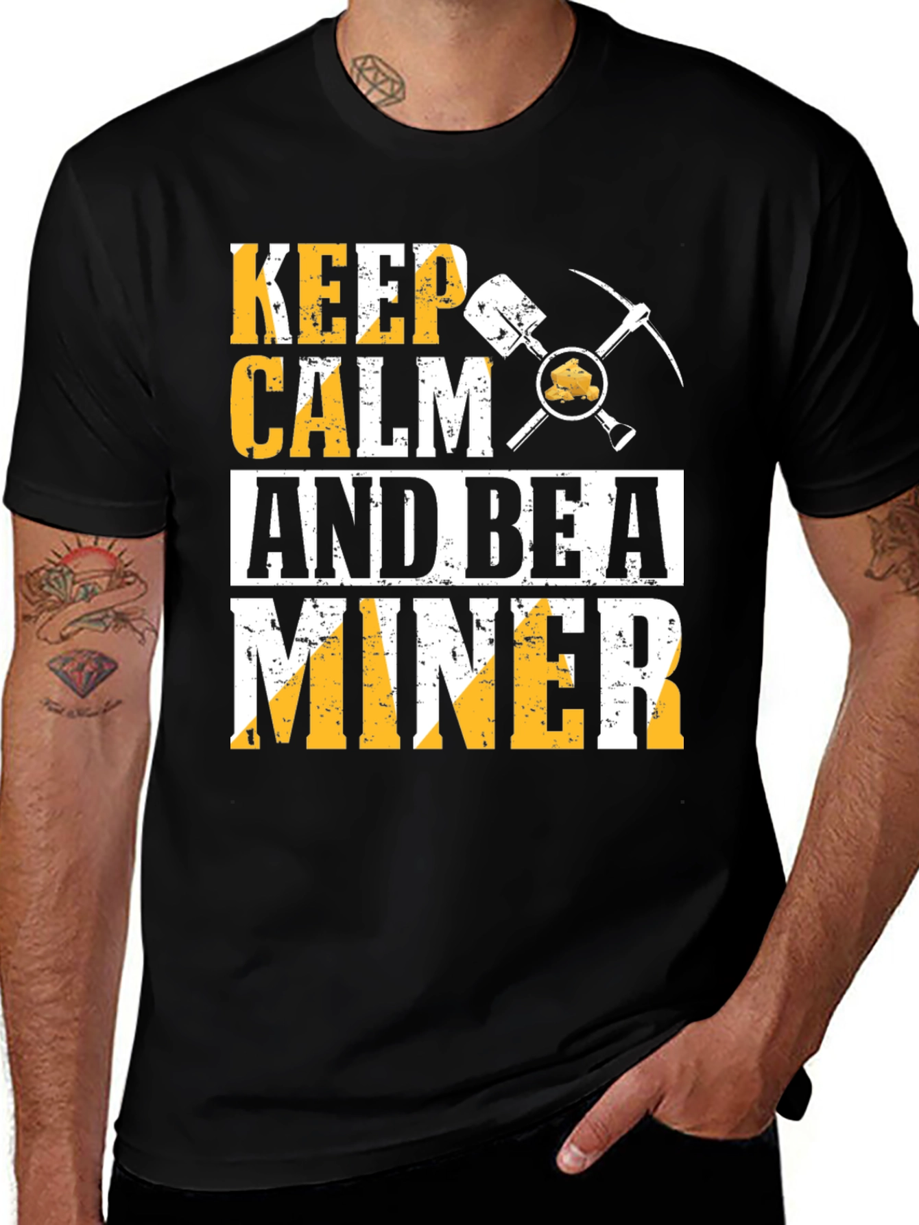 Variant 28 of Keep Calm and Be a Miner T-Shirt