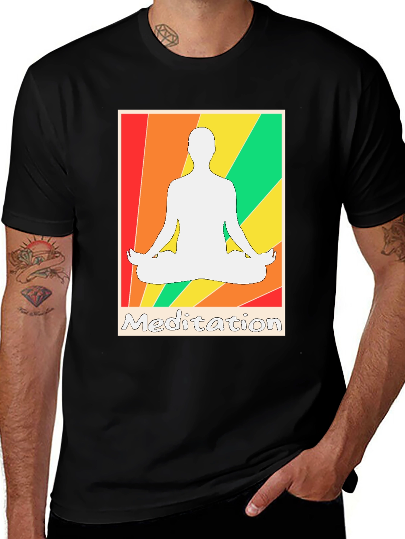 Meditation Graphic Tee - Zen Style T-Shirt