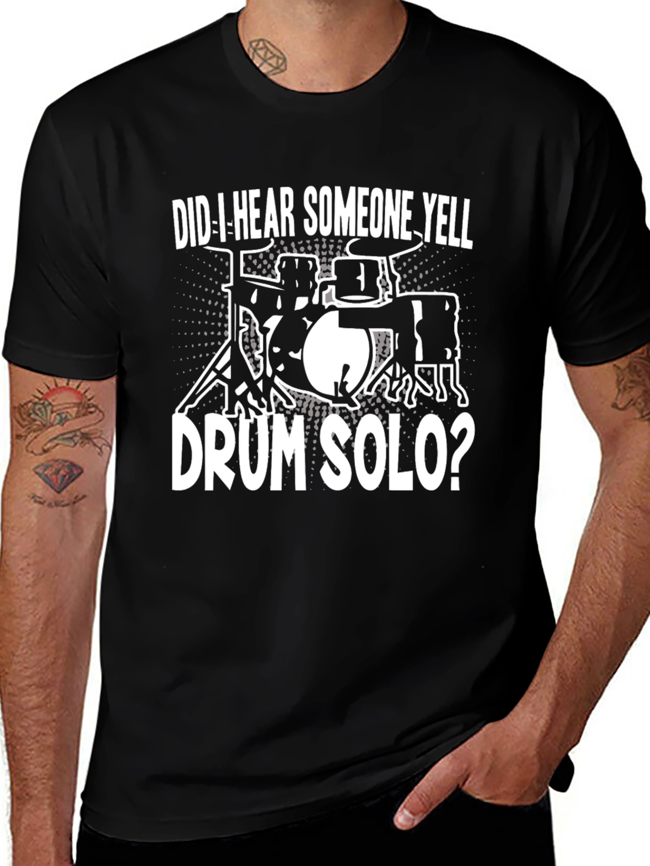Variant 20 of Drum Solo Graphic Tee - Musician Humor T-Shirt