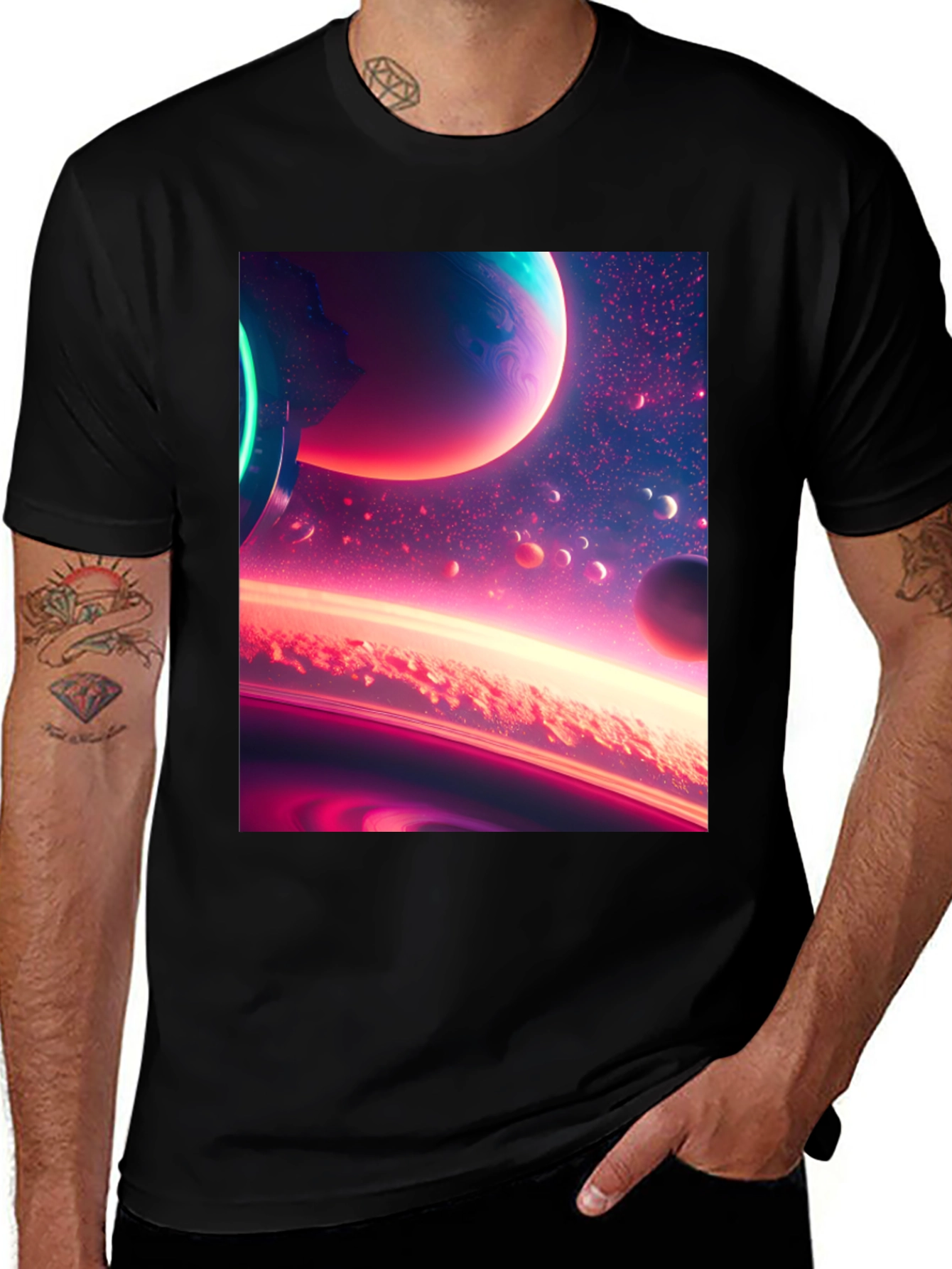Variant 13 of Space Dreams Black T-Shirt