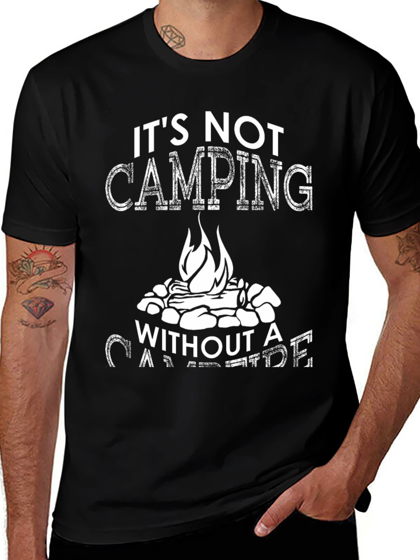 Camping Campfire Graphic Tee