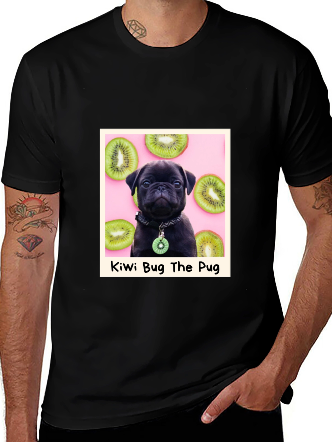 Variant 23 of Kiwi Bug The Pug Graphic T-Shirt