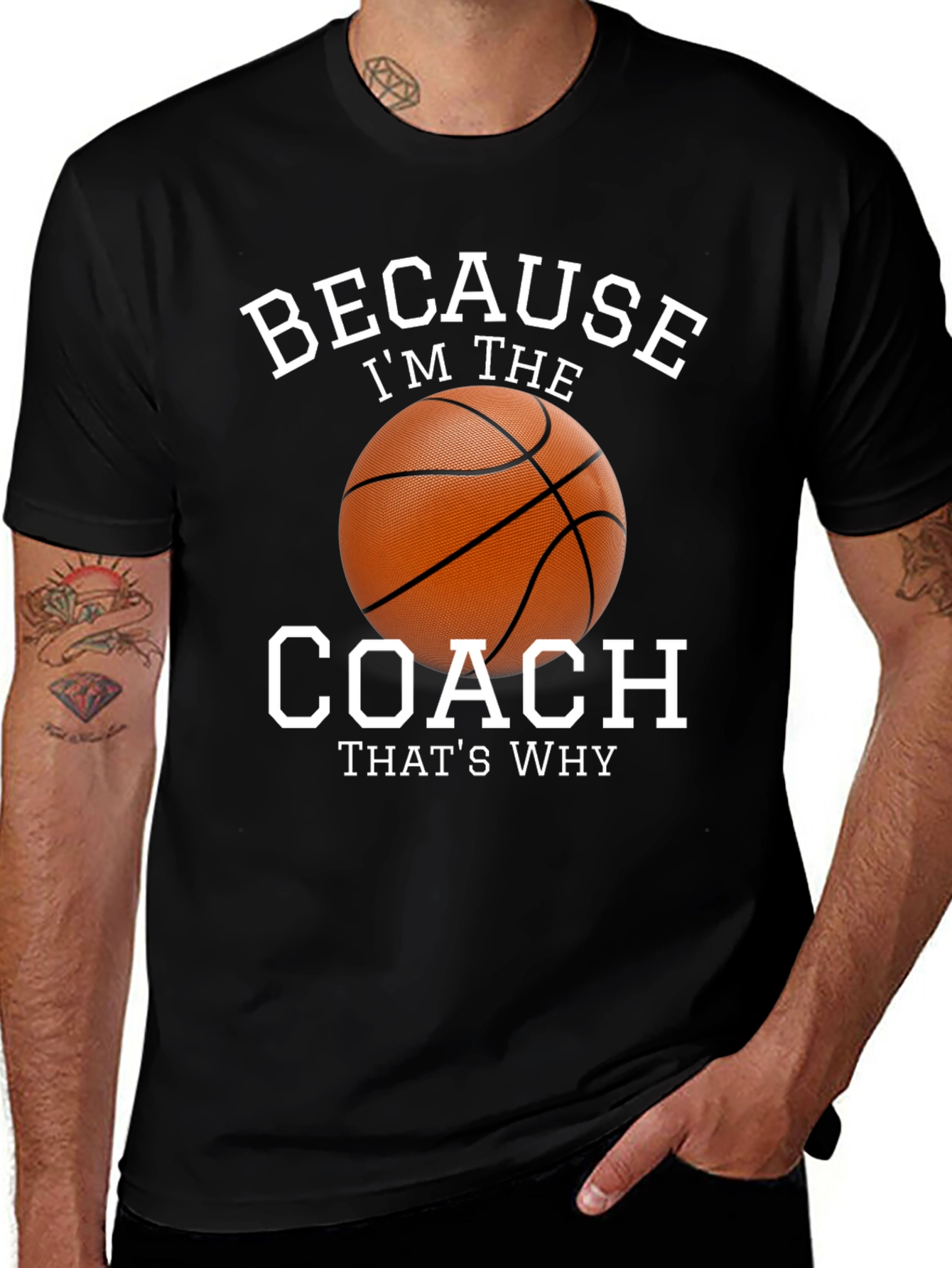 Variant 24 of Basketball Coach Graphic Tee