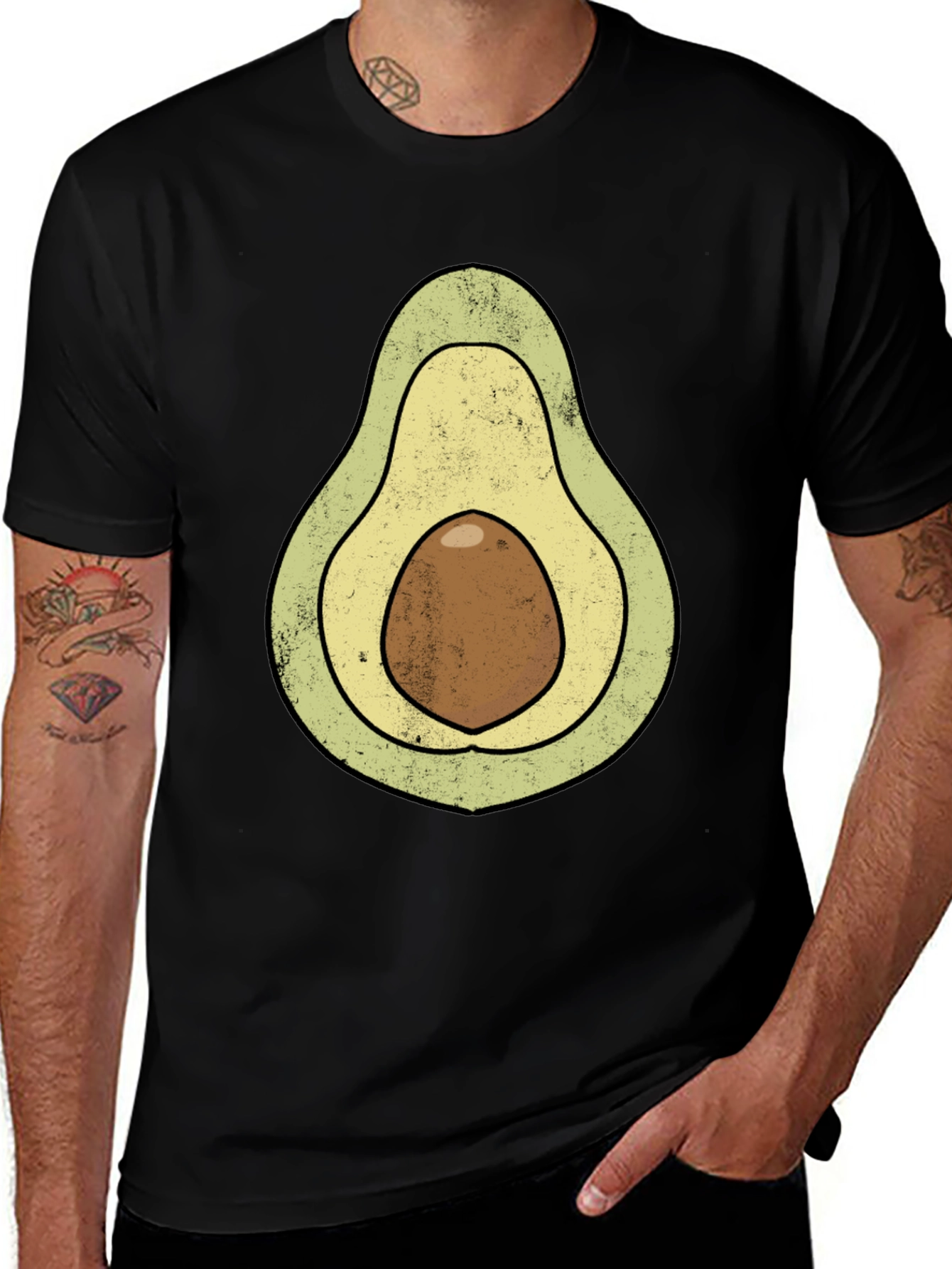 Variant 25 of Avocado Graphic T-Shirt - Novelty Food Tee