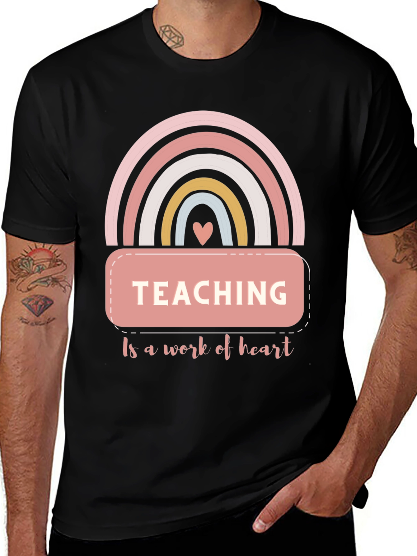 Variant 3 of Teaching is a Work of Heart T-Shirt