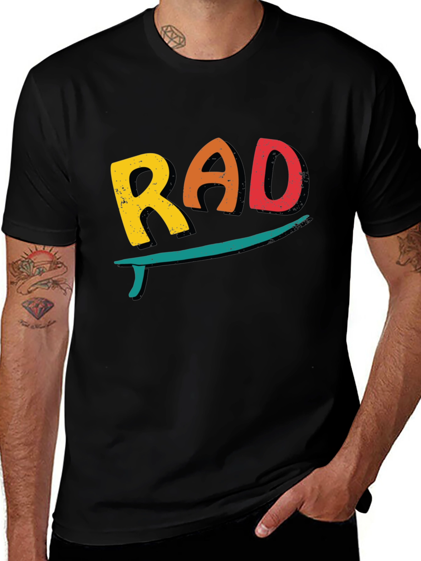 Variant 5 of Rad Surf Tee - Cool Retro Design T-Shirt