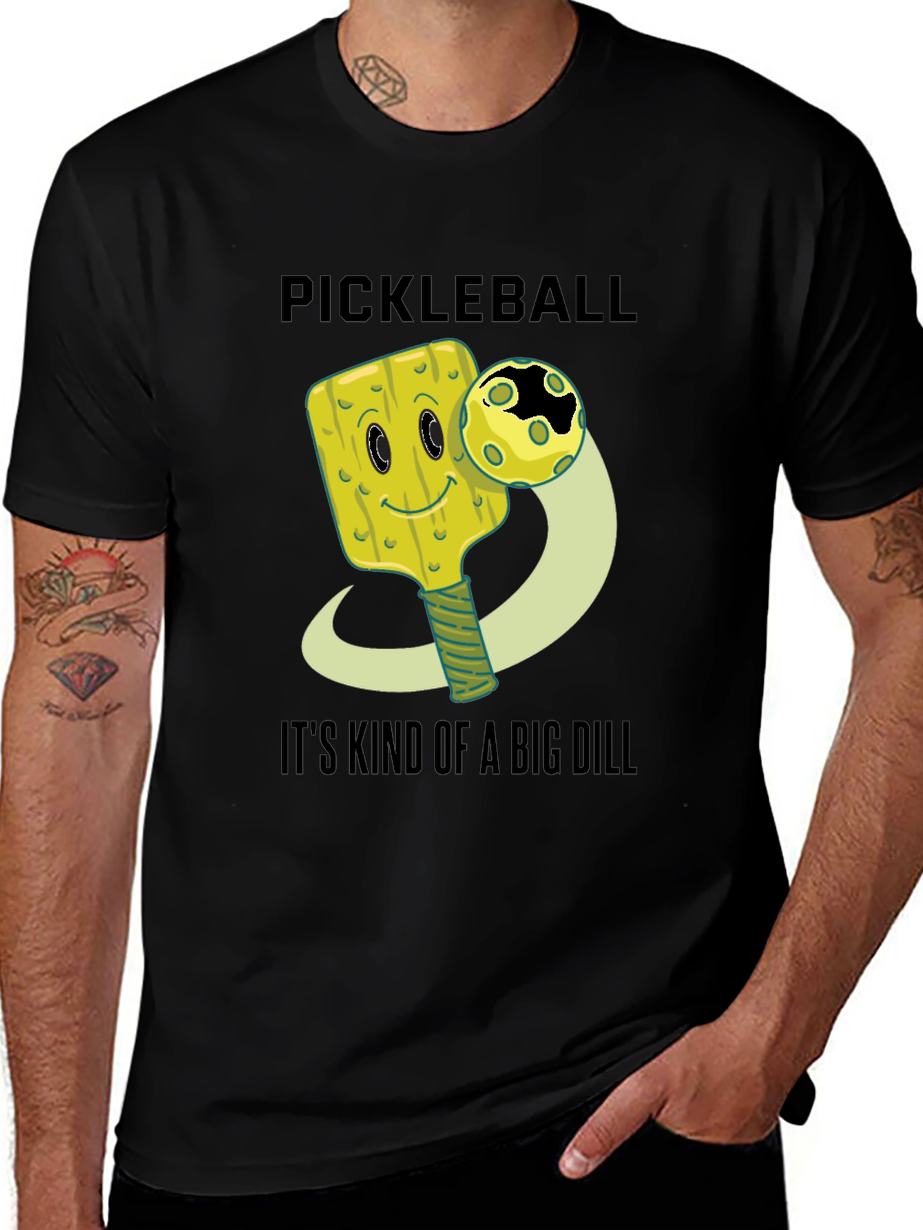 Variant 5 of Funny Pickleball T-Shirt - It's Kind of a Big Dill
