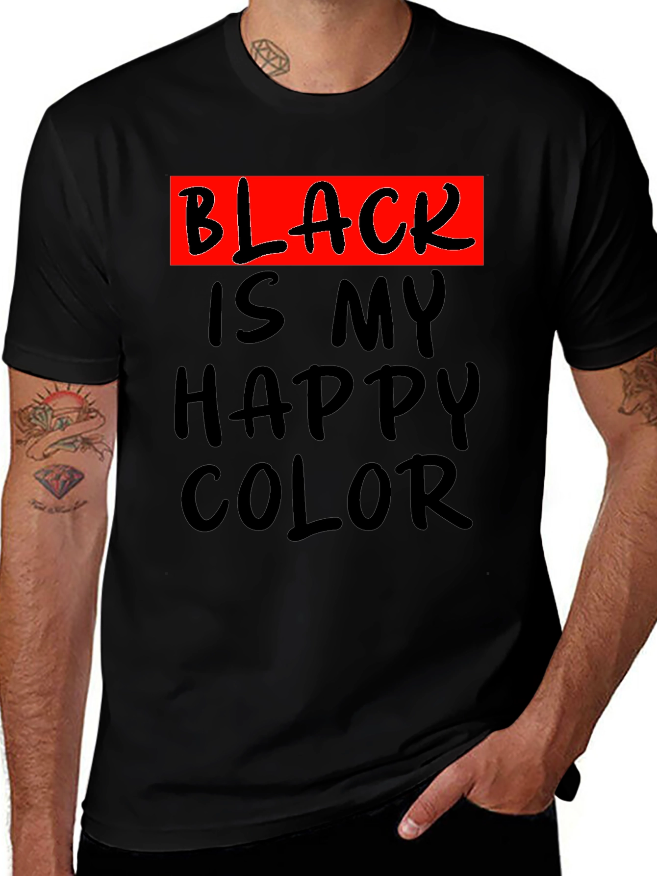 Variant 14 of Black is My Happy Color T-Shirt