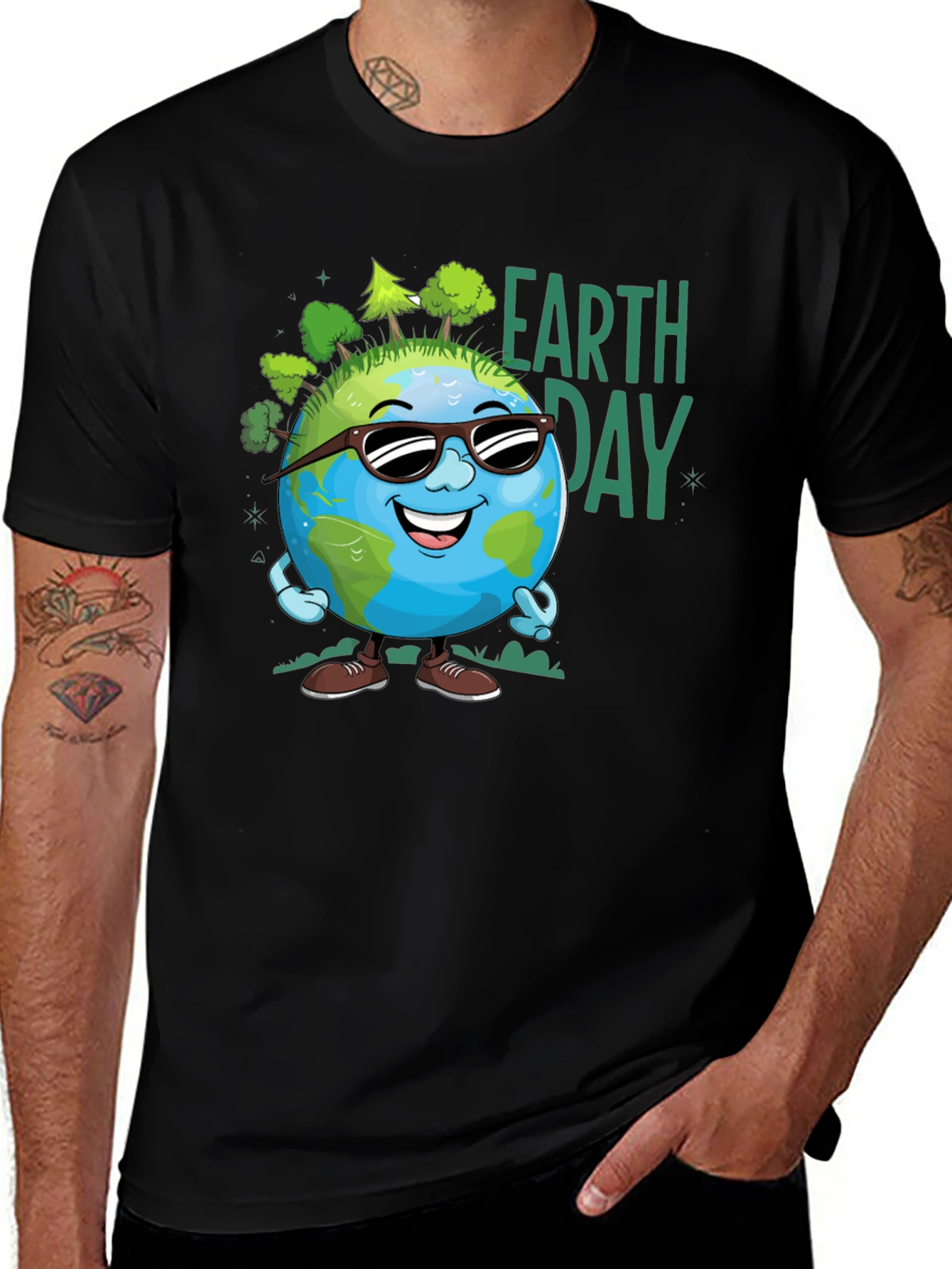 Variant 21 of Earth Day Cartoon Graphic Tee