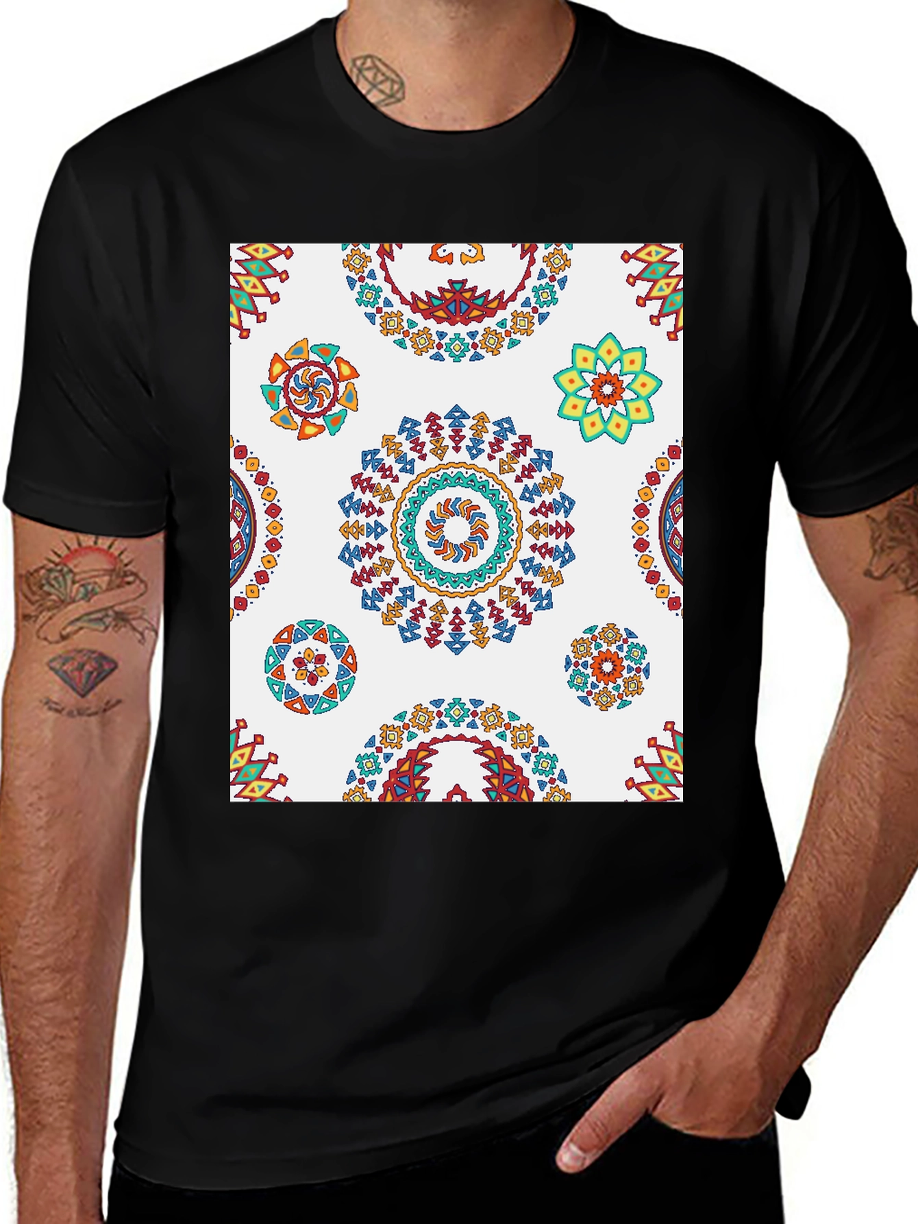 Variant 15 of Patterned Graphic Tee - Stylish Casual Wear