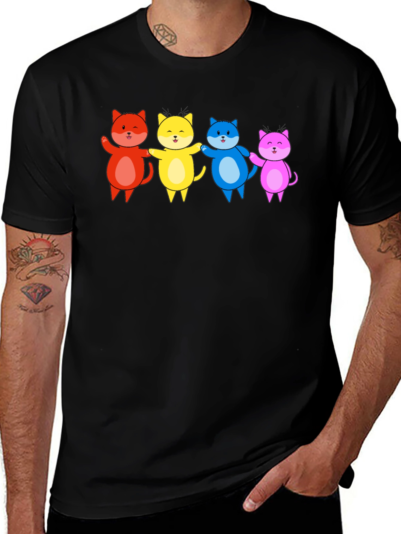 Variant 23 of Cat Character Graphic Tee