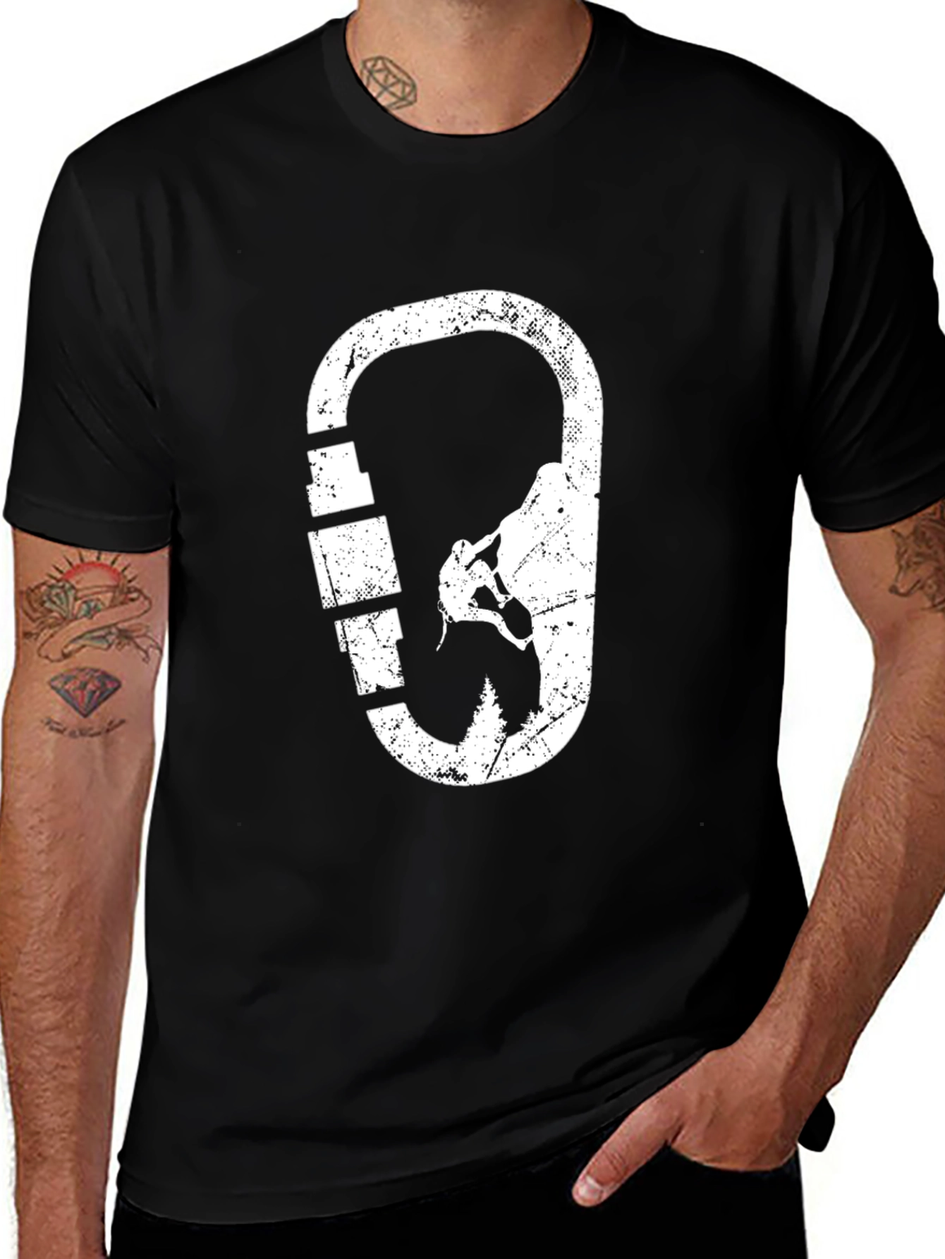 Variant 19 of Rock Climbing Carabiner T-Shirt