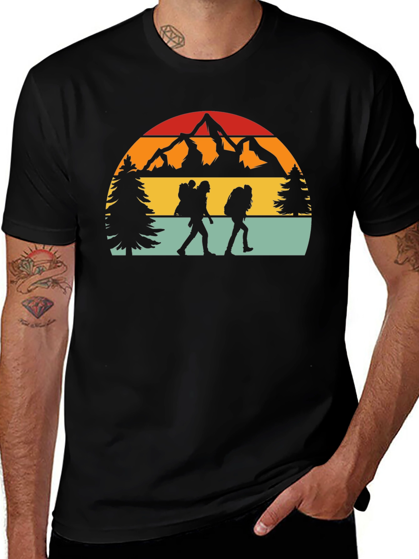 Variant 3 of Retro Hiking T-Shirt - Outdoor Adventure