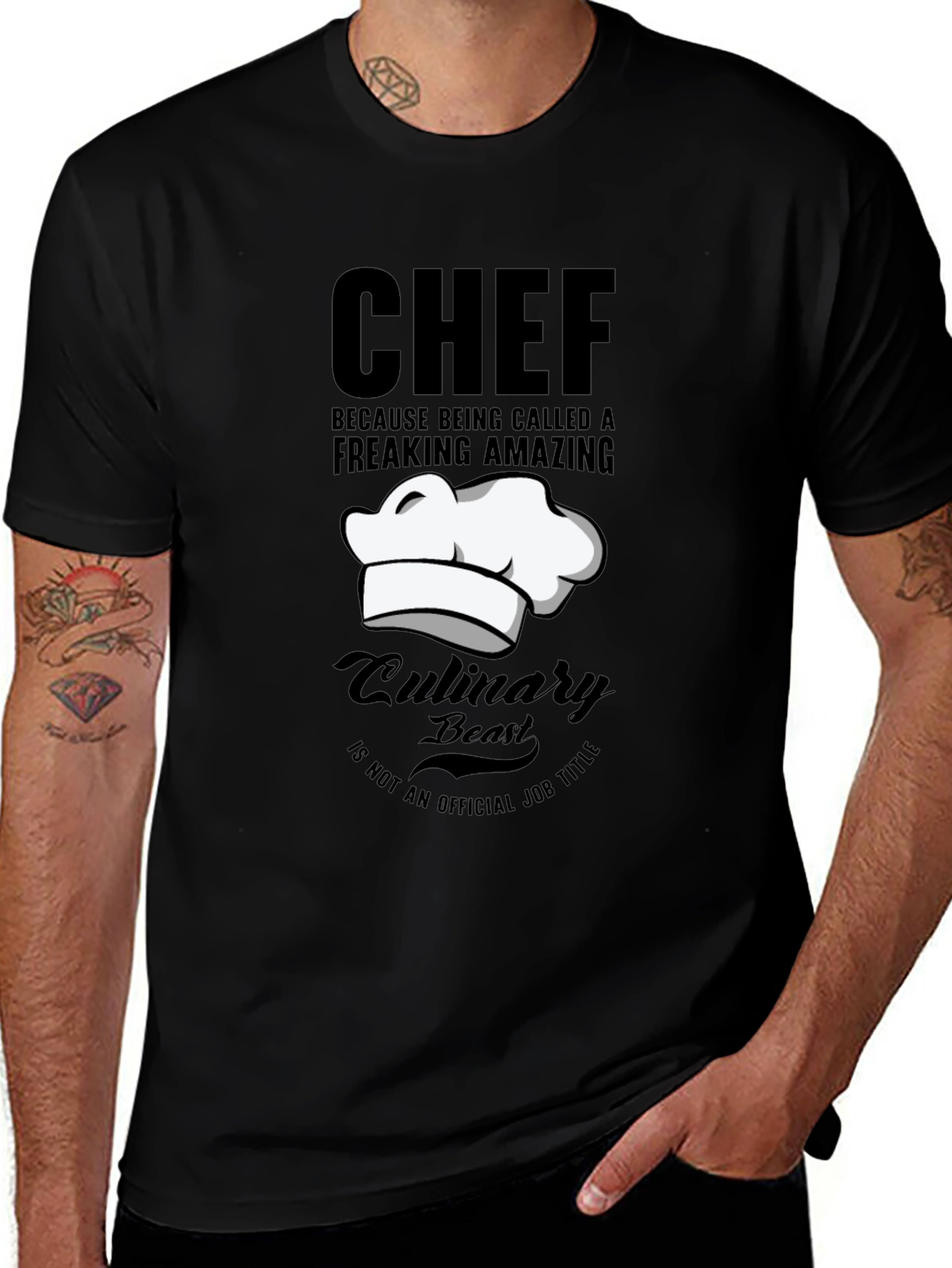 Chef Culinary Beast Funny T-Shirt