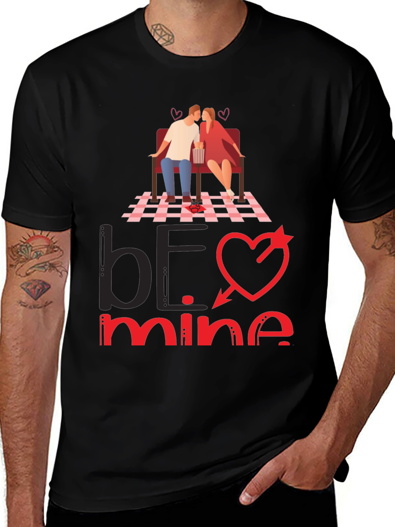 Variant 24 of Be Mine Graphic T-Shirt - Romantic Valentine's Day