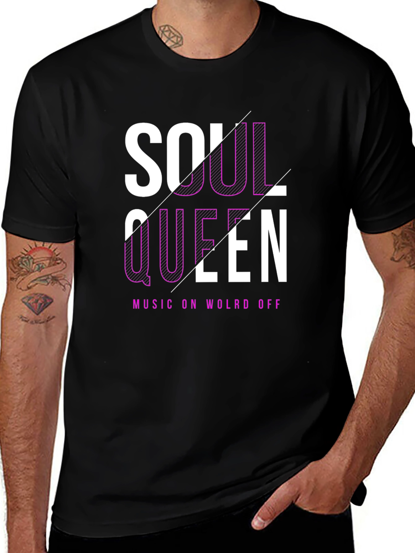 Variant 13 of Soul Queen Black Graphic Tee