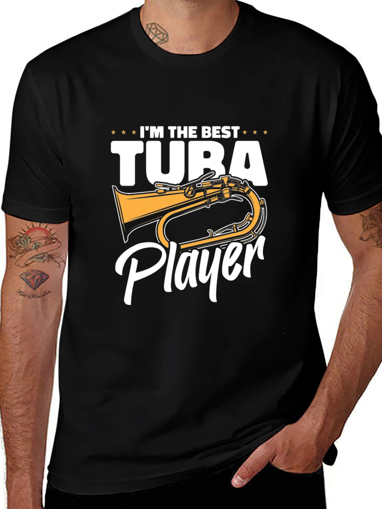 Variant 20 of Best Tuba Player Graphic Tee - Music Lover Gift