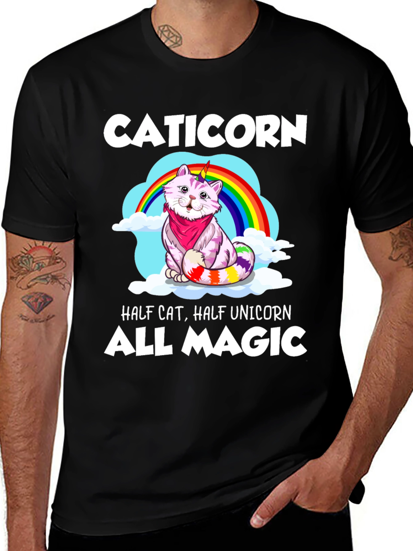 Caticorn T-Shirt - Half Cat, Half Unicorn