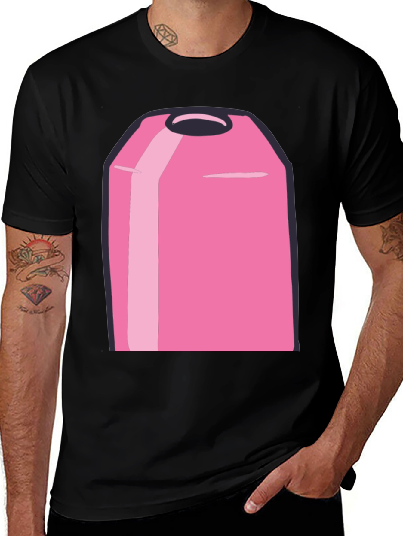 Pink Sus T-Shirt - Among Us Inspired Crewmate Tee