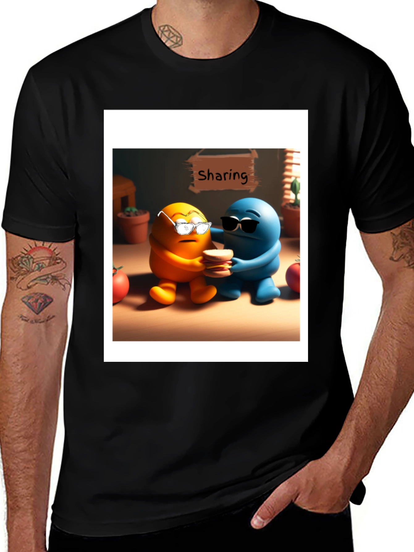 Variant 10 of Sharing is Caring T-Shirt