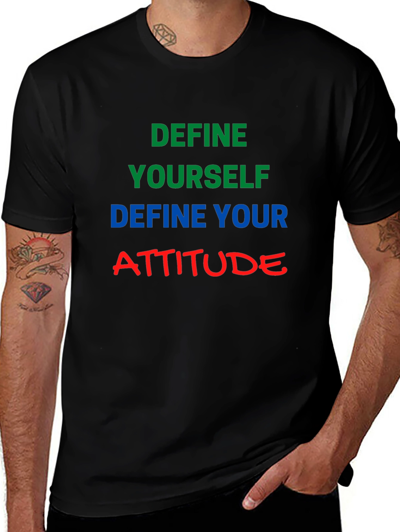 Variant 13 of Define Yourself Attitude Tee