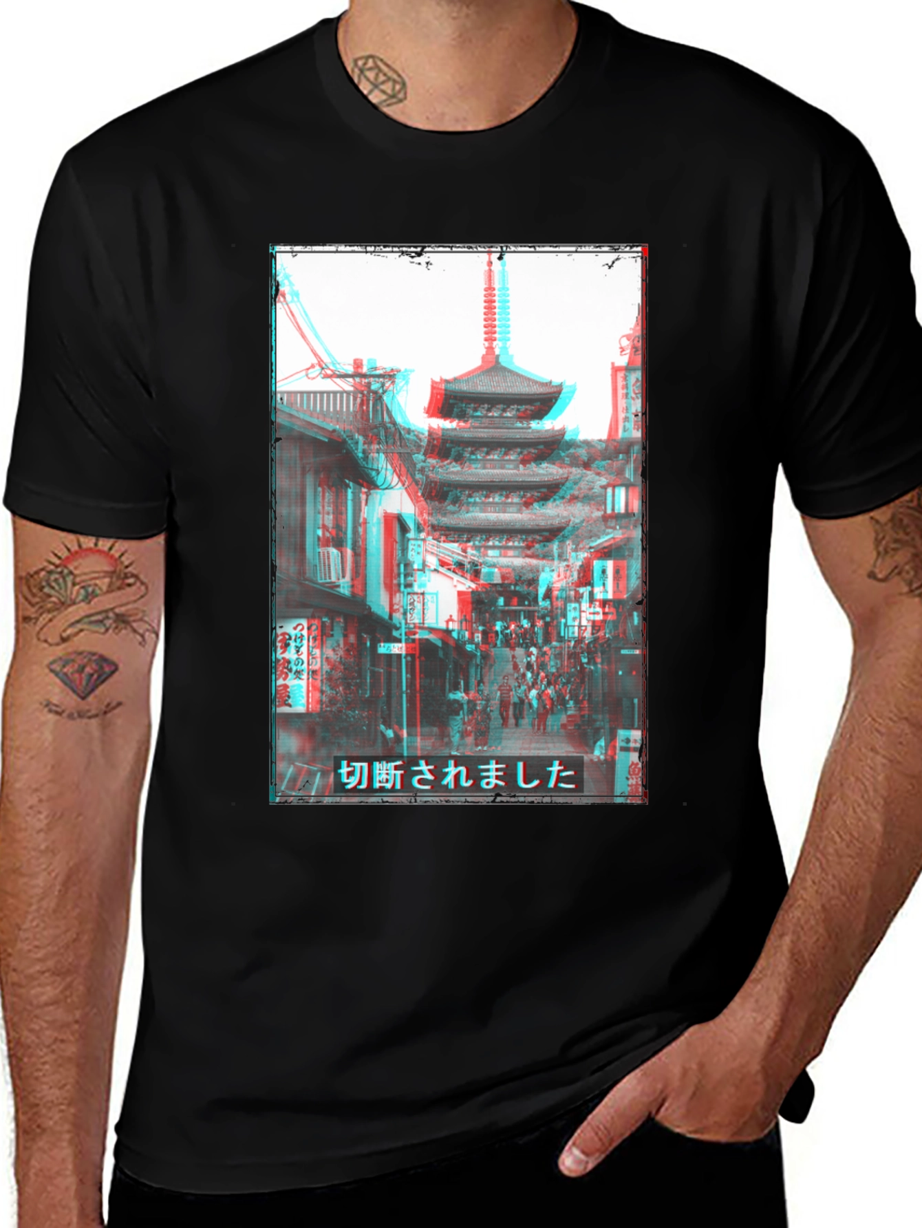 Variant 29 of Retro Japanese Temple T-Shirt