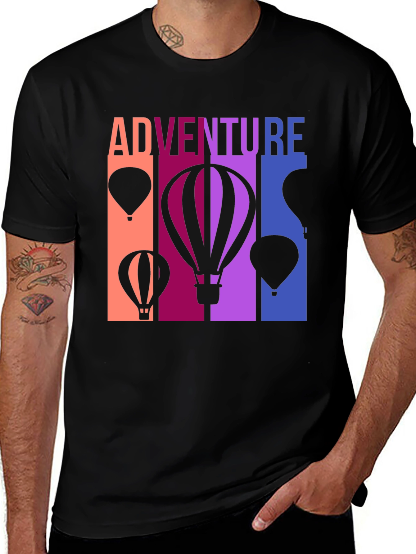 Variant 30 of Adventure Hot Air Balloon Graphic Tee