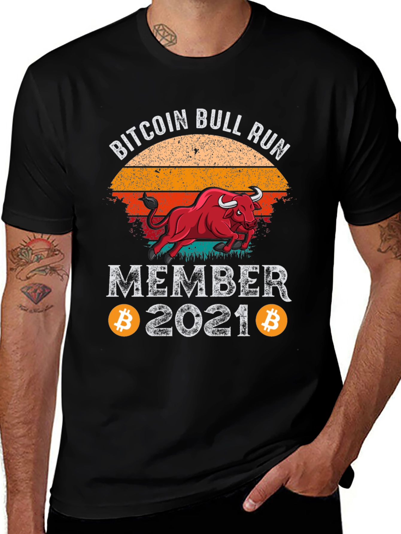 Variant 27 of Bitcoin Bull Run 2021 Member Graphic Tee
