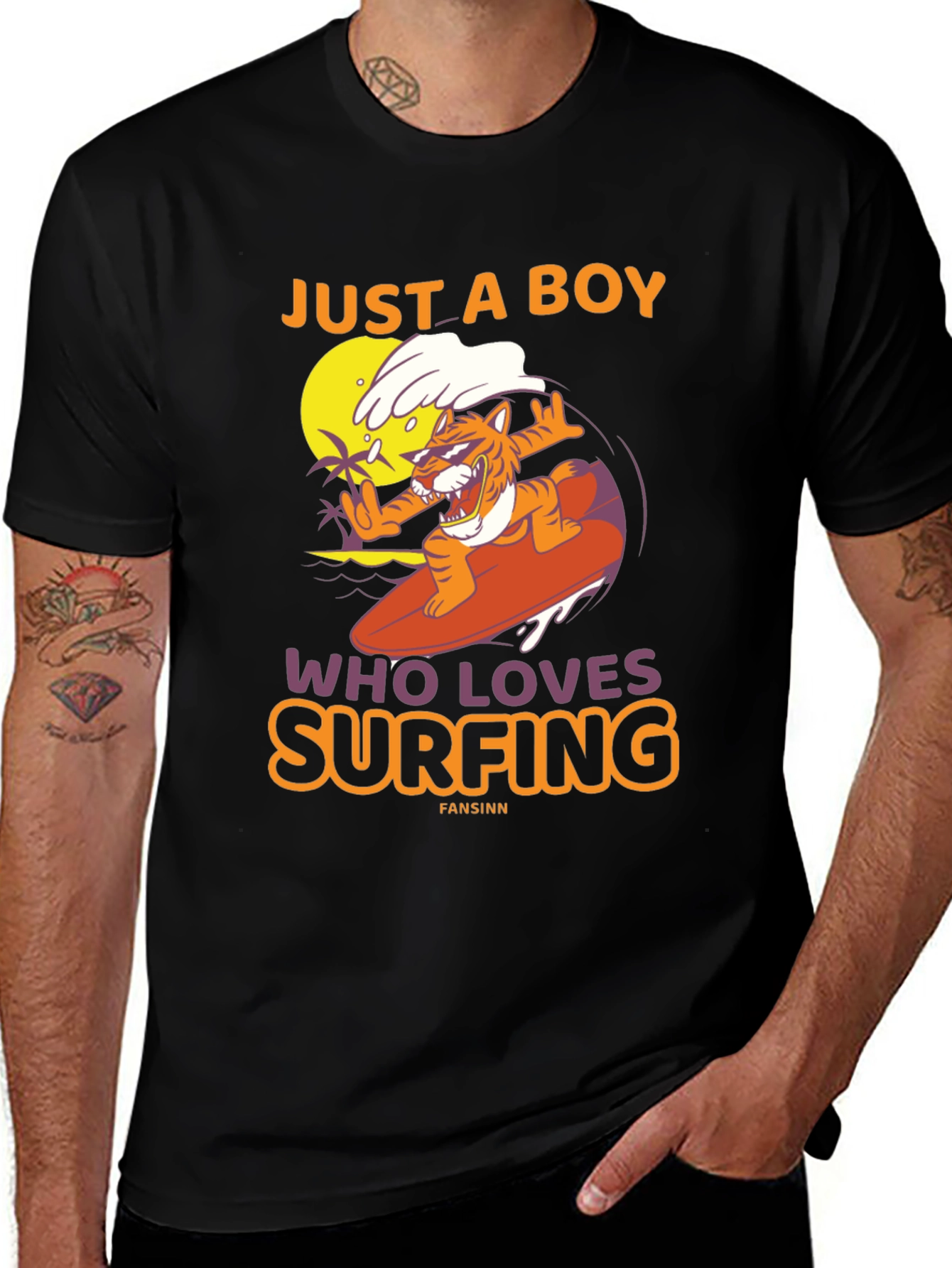 Just a Boy Who Loves Surfing T-Shirt