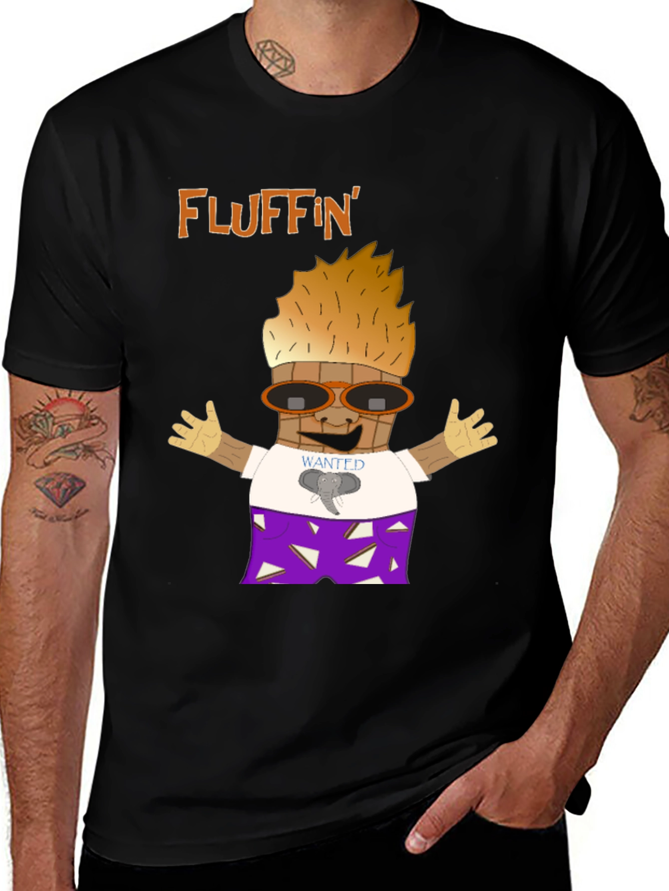 Variant 27 of Fluffin' Cartoon T-Shirt